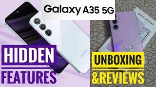 SAMSUNG GALAXY A35 UNBOXING AND REVIEW / HIDDEN FEATURES / Vinus Vlogs and Kitchen