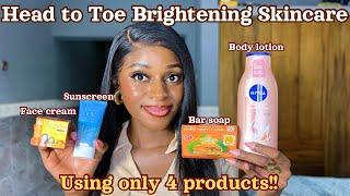 Fast brightening skincare routine using only 4 affordable productsSkincare routine for beginners