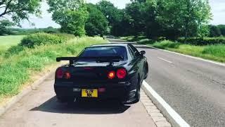 Nissan skyline r34 gtr tomei titanium exhaust!