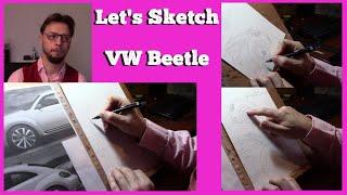 Let's Sketch a 2014 Volkswagen Beetle