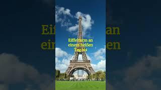 Der Eiffelturm #wissen #funfacts #eiffeltower #paris #streichen #wachsen #shorts #hitze #sommer