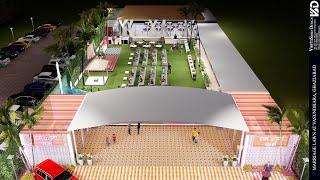 3D WALKTHROUGH FOR MARRIAGE LAWN DESIGNED BY STUDIO VASTUSHILP DESIGN