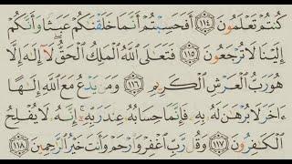أَفَحَسِبْتُمْ أَنَّمَا خَلَقْنَاكُمْ عَبَثًا وَأَنَّكُمْ إِلَيْنَا لَا تُرْجَعُونَ (115)