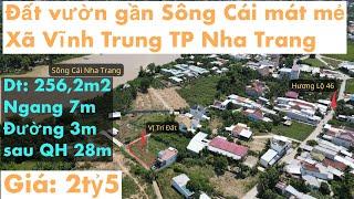 Đất vườn gần Sông Cái Vĩnh Trung Nha Trang| Đất xã Nha Trang| Nhà đất Nha Trang Khánh Hòa