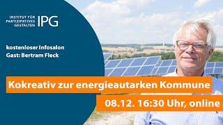 Infosalon mit Bertram Fleck: "Kokreativ zur energieautarken Kommune"