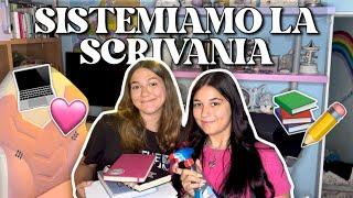 SISTEMIAMO LA SCRIVANIA+decluttering️// back to school