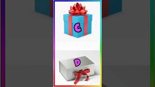 C vs D choose your gift box  #shorts #gift #giftboxchallenge #chooseyourgift