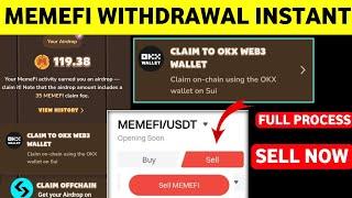 Memefi Claim To OKX Web3 Wallet Withdrawal  | How to Claim MemeFi Airdrop | Memefi Claim to OKX Fees