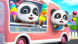 Rainbow Ice Cream Song | Colors Song | Sing Along Songs | Nursery Rhymes & Kids Song | BabyBus