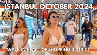 ISTANBUL TURKEY CITY CENTER 4K WALKING TOUR FATIH DISTRICT,GRAND BAZAAR SHOPPING AREA IN THIS DAYS