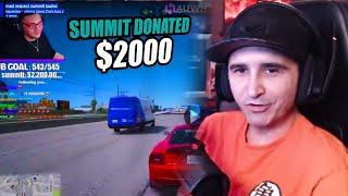 Summit Donates $2200 To a Small Streamer | Prodigy RP | GTA RP
