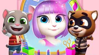 My Talking Angela 2 VS Talking Tom Gold Run | iPad Gameplay