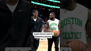 Jaylen Brown and AJ Dybantsa Play 1v1