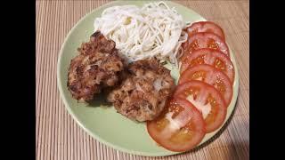 Рубленные Куриные Котлеты  из филе грудки и бедра.