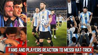 Argentina Fans Crazy reaction To Messi Hat-Trick | MESSI MESSI