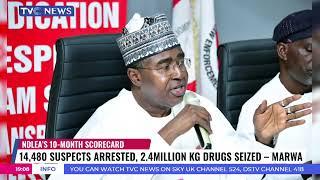 14,480 Suspects Arrested, 2.4Million KG Drug Seized - Marwa