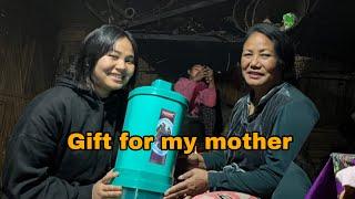 Surprising my mother with gift her reaction ||village vlog Arunachal Pradesh @ModeBomnyo