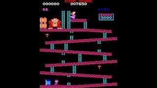 Donkey Kong (Original) Full Playthrough (US Arcade Version, All 4 Levels, 3 Rotations, 0 Deaths)