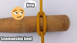 How to tie a seamanship knot |premium knots|@KnottingKnots