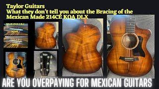 2024-Taylor 214Ce Koa deluxe -What they don’t tell you about the bracing of this guitar