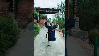 武当曾阳厚老道长，在武当山药王谷 Wudang Zeng Yang thick old road long, in the Wudang Mountain valley