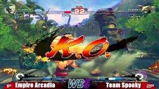 Empire Arcadia vs Team Spooky LOSERS FINALS WB5 SSF4 Teams