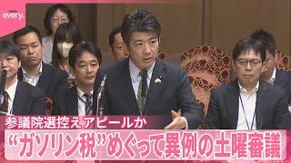 【異例の“土曜日審議”】ガソリン税暫定税率廃止法案めぐり