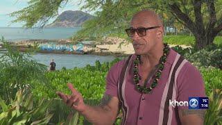 1-on-1 with The Rock ahead of Moana 2