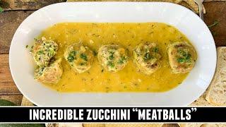 INCREDIBLE Zucchini "Meatballs" | Spanish-Style in Onion Sauce