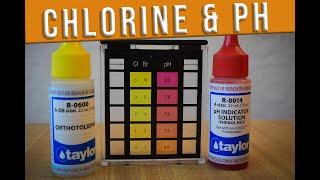 How to test pool water! Learn how to test chlorine level and PH of pool water using a Taylor kit!