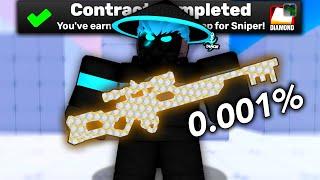 Unlocking DIAMOND CAMO for SNIPER in Roblox Rivals.. (0.001%)