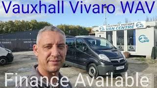 Vauxhall Vivaro WAV Wheelchair Access Vehicle For Sale In Black L1H1 SWB  Air Con Finance Delivery