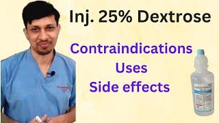 25 percent dextrose/Dextrose injection/Dextrose 25 injection uses in Hindi/हिंदी में