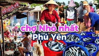 571. Phú Yên - Bất ngờ với ngôi chợ Nhỏ nhất Phú Yên và làng chài Mỹ Quang Nam sáng sớm đầy cá tôm