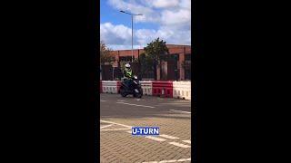 U-turn on a motorcycle  #shorts