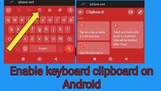 How to Keyboard clipboard enable on Redmi or any android phone