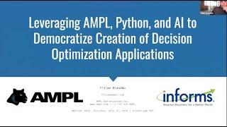 Leveraging AMPL, Python, and AI to Democratize Creation of Decision Optimization Applications