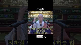 지하철 안에서 명상하는 법 | 일묵스님 이해하고 내려놓기2 | 명상 지하철 출퇴근 #shorts