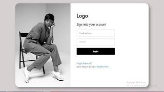 How To Create Responsive Login Form Using  HTML & CSS & Bootstrap (2022)