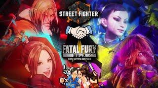 KEN & CHUN-LI JOIN FATAL FURY!? Capcom vs SNK Crossover Madness Continues!