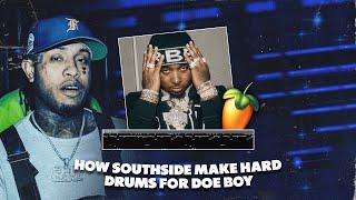 How Southside Make HARD Drums For Doe Boy | FL Studio 20 Tutorial