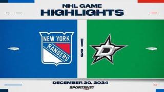 NHL Highlights | Rangers vs. Stars - December 20, 2024