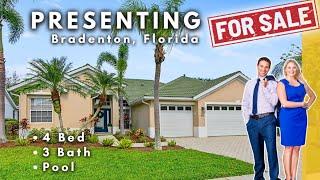 Bradenton, FL 4 Bedroom POOL Home for Sale | Minutes from Lakewood Ranch in River Place