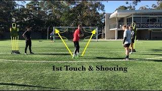 1st TOUCH & FINISHING DRILL WITH KEEPERS IN PAIRS | Joner 1on1