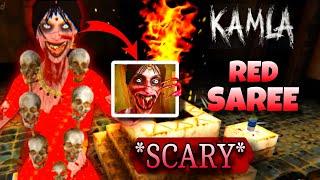 KAMLA MOBILE RED SAREE IS SO *SCARY* || KAMLA MOBILE SCARY GAMEPLAY IN NEW SAREE