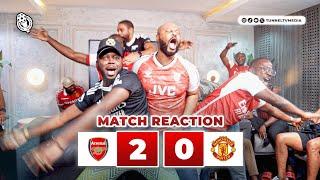 Arsenal 2-0 Manchester United | Full Fan Goal celebrations | Timber Saliba