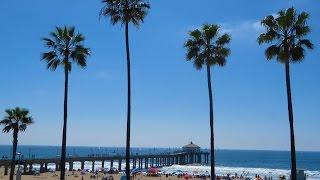 Hermosa Beach to Manhattan Beach, CA - strolling "The Strand" walkway