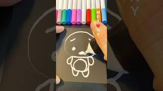 Easy drawing Mikey Maizen with eraser pen #shortsdrawing #mikey #maizen #youtubehighfive #diy #fypシ゚