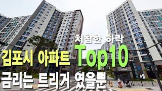 김포시 아파트 Top10 이곳 한강 신도시 하락은 엄청 나네요