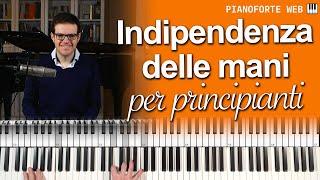 INDIPENDENZA DELLE MANI | Lezione Pianoforte Principianti